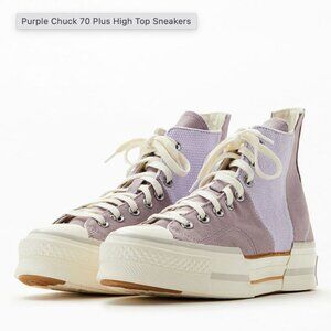 Converse Purple Chuck 70 Plus High Top Sneakers  NWT SIZE 10 Women sizing
